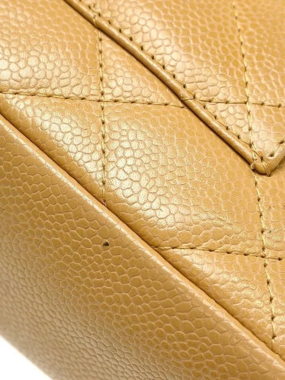 Chanel Beige Calfskin Hobo Handbag NQ11536